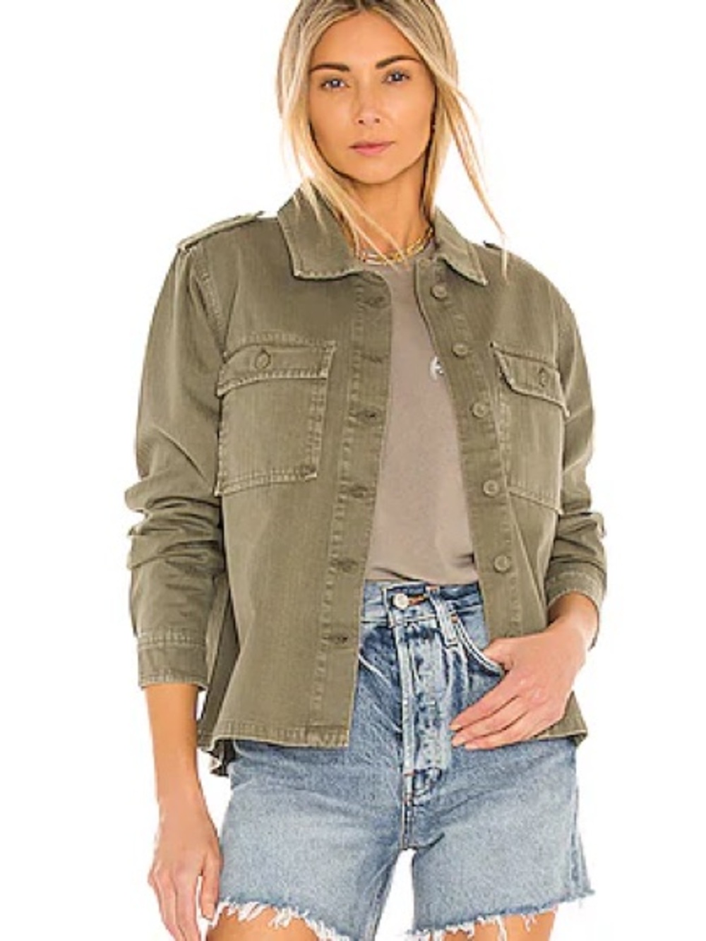 Anine Bing Utility Button-Up Jacket NWOT
